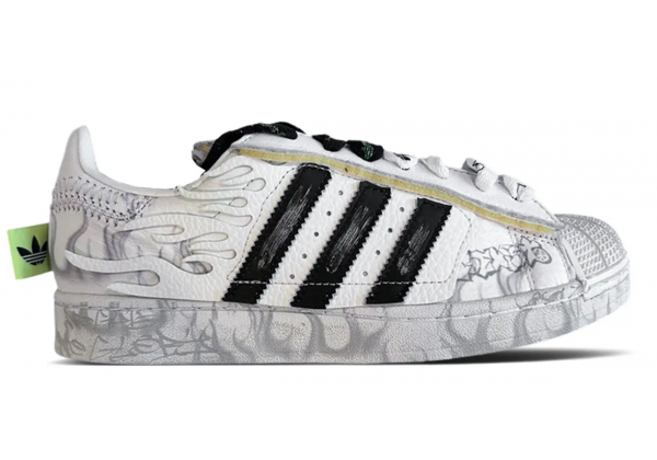 Кроссовки Hellstar x Adidas Superstar 2 White Flame