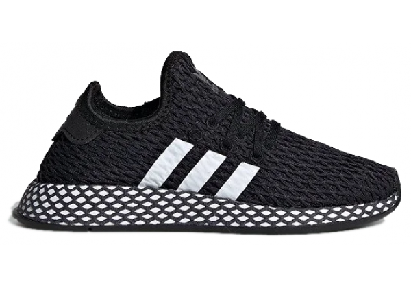 Кроссовки Adidas Deerupt Runner черные с белым