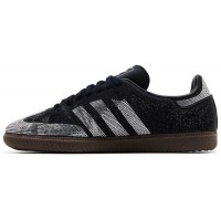Кроссовки Adidas Samba OG Black Silver Rhinestones