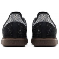 Кроссовки Adidas Samba OG Black Silver Rhinestones