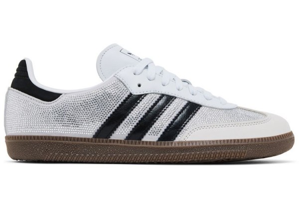 Кроссовки Adidas Samba OG Crystal White Rhinestones