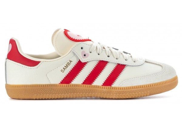 Кроссовки Adidas Samba OG Cream White Better Scarlet Gum