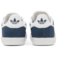 Кроссовки мужские Adidas Gazelle синие с белым