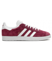 Кроссовки Adidas Gazelle Burgundy White бордовые