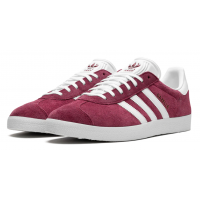Кроссовки Adidas Gazelle Burgundy White бордовые