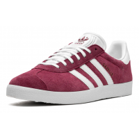 Кроссовки Adidas Gazelle Burgundy White бордовые