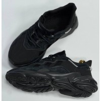 Adidas Ozweego Black с мехом
