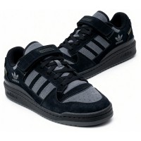 Adidas Forum Low Winter Suede Black Grey Adidas Forum Low Winter Suede Black Grey