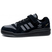 Adidas Forum Low Winter Suede Black Grey Adidas Forum Low Winter Suede Black Grey