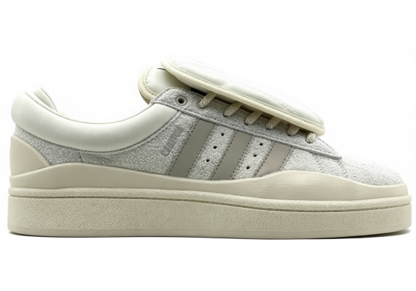 Кроссовки Adidas Bad Bunny x Campus Sail White Grey Suede