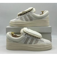 Кроссовки Adidas Bad Bunny x Campus Sail White Grey Suede