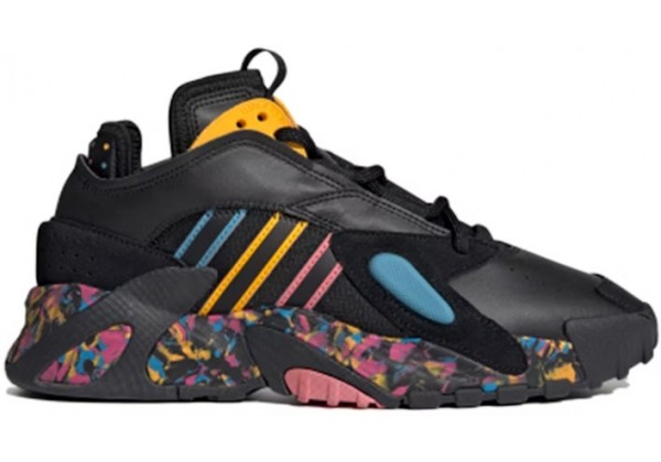 Кроссовки Adidas Originals Streetball Black Yellow Blue