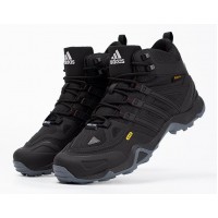 Кроссовки Adidas Terrex Winter Mid Gore-Tex Black Grey утепленные