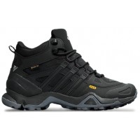 Adidas Terrex Winter Mid Gore-Tex Black Grey утепленные