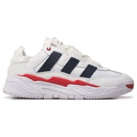 Adidas Niteball White Blue Red белые