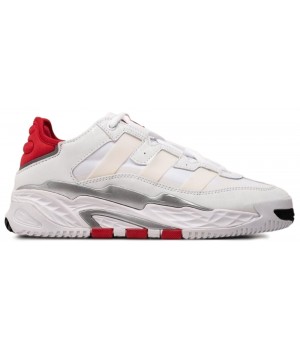 Adidas Niteball White Red белые