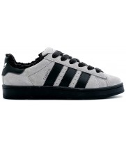 Adidas Campus 00s Light Grey Black с мехом