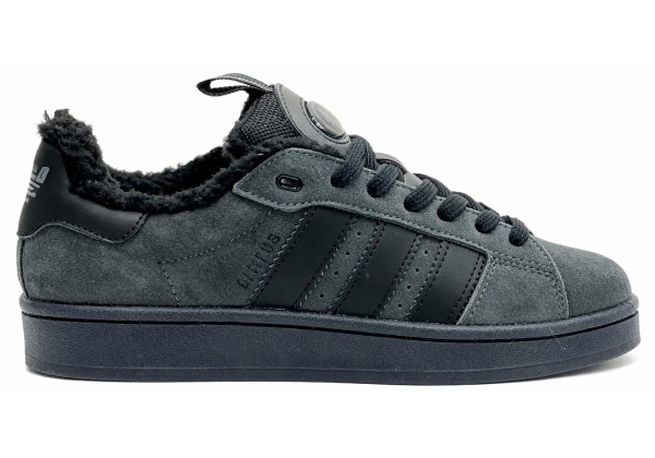 Adidas Campus 00s Dark Grey Black с мехом Adidas Campus 00s Dark Grey Black с мехом