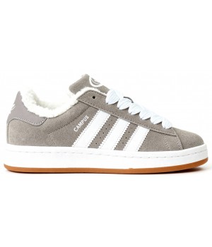 Adidas Campus 00s Grey с мехом