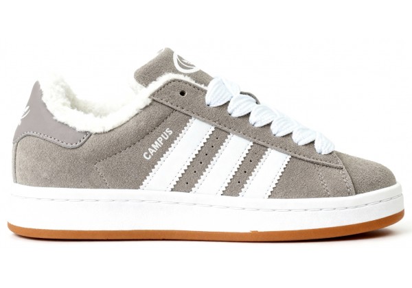Adidas Campus 00s Grey с мехом