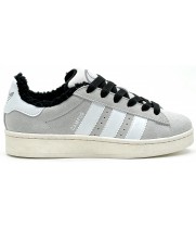 Adidas Campus 00s Grey White With Fur зимние