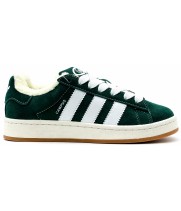 Adidas Campus 00s Dark Green с мехом