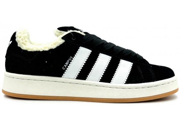 Adidas Campus 00s Core Black с мехом