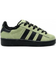 Adidas Campus 00s Green Black With Fur зимние