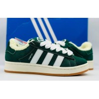 Adidas Campus 00s Dark Green с мехом