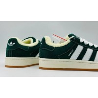Adidas Campus 00s Dark Green с мехом