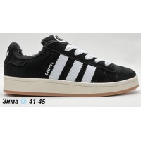 Adidas Campus 00s Core Black с мехом