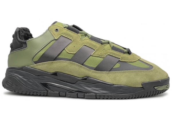 Adidas Niteball Grass Green Black с мехом