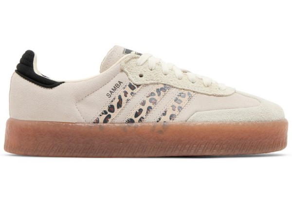 Adidas Sambae Cream White Leopard