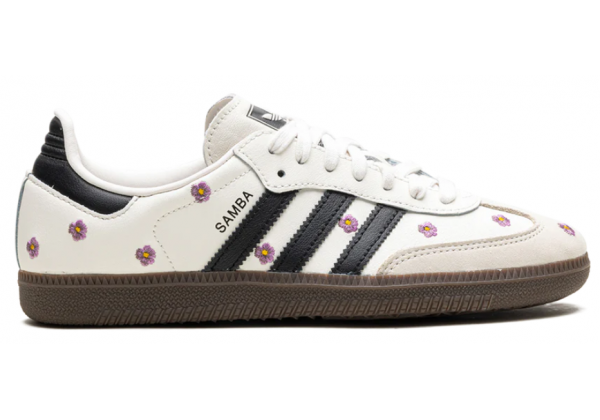 Adidas Samba OG White Purple Floral