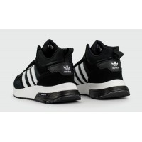 Adidas Retropy F2 Mid With Fur Black White