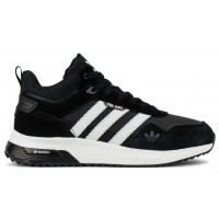 Adidas Retropy F2 Mid With Fur Black White