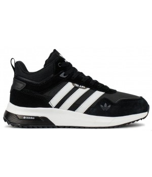 Adidas Retropy F2 Mid With Fur Black White