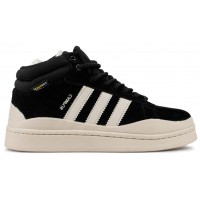 Adidas Campus With Fur White Black