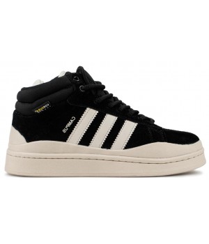 Adidas Campus With Fur White Black