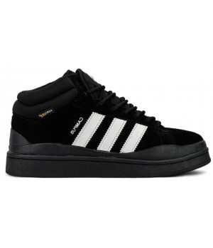 Adidas Campus With Fur Black White