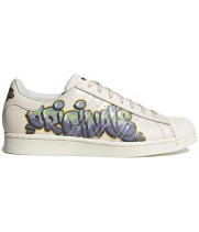 Adidas Superstar White Purple Green
