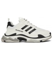 Adidas x Balenciaga Triple S White Black