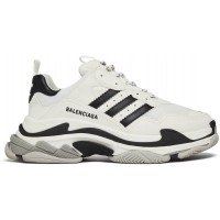 Adidas x Balenciaga Triple S White Black