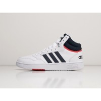 Adidas Hoops 3.0 Mid White Vivid Red