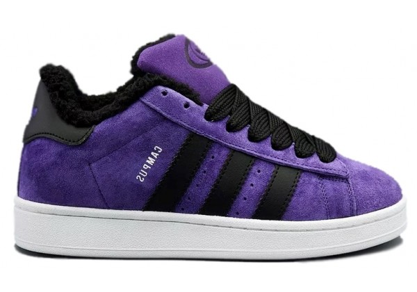 Adidas Campus 00s Purple Black с мехом