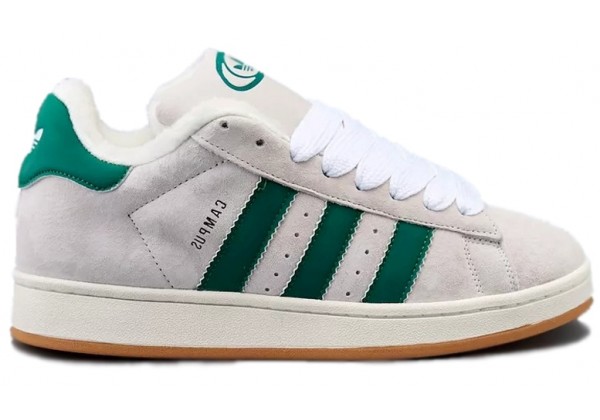 Adidas Campus 00s Grey Green с мехом