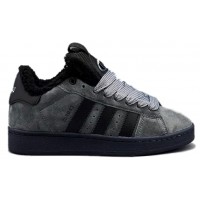 Adidas Campus 00s Dark Grey Black с мехом