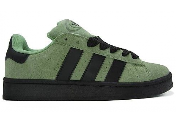 Adidas Campus 00s Green Black With Fur с мехом