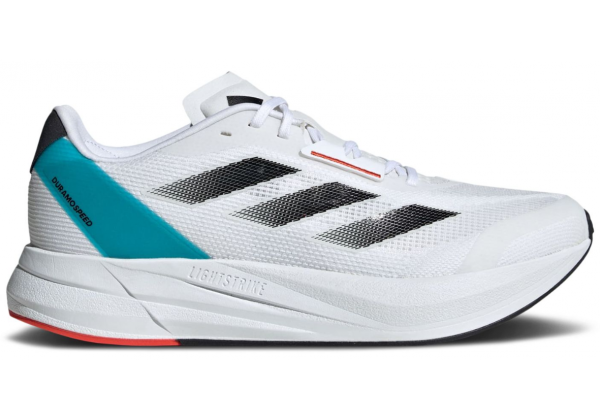 Adidas Duramo Speed White Black Lucid Cyan белые