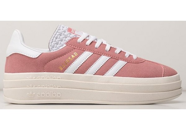 Adidas Gazelle Bold WMNS Pink White розовые